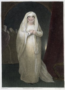 Mrs. Siddons in der Rolle der Lady Macbeth in Shakespeares Stück „Macbeth“, Anfang des 19. Jahrhunderts von Unknown artist