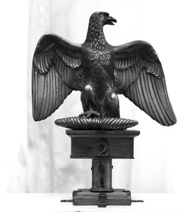 Napoleonische Kriege: Fahnenstange, die während des Russlandfeldzugs verwendet wurde. Mailand, Museo del Risorgimento. von Unknown artist