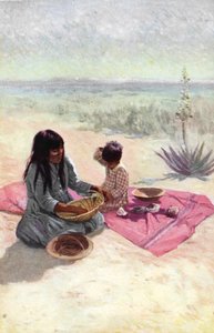 Indianische Frau vom Pima-Stamm, Arizona
