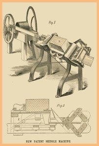 Neue Patent-Schindelmaschine von Unknown Artist
