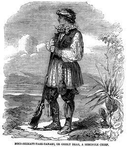 Noo-Shimatt-Tash-Tanaki, oder Grizzlybär, ein Seminolen-Häuptling von Unknown artist