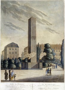 Obelisk vor dem Schloss von Weimar von Unknown artist