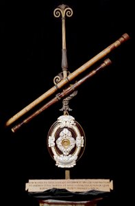 Objektivlinse und astronomischer Aufsatz von Galilei oder Galileo Galilei. 1610. Museo di Storia della Scienza, Florenz von Unknown artist