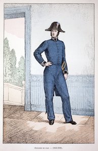 Friedensoffizier (1841-1848). Farbradierung zur Illustration des Buches Histoire du corps des gardiens de la paix von Unknown artist