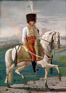 Offizier der Veliten zu Pferd, Militärkorps zu Ehren von Kaiser Napoleon I. von Unknown artist