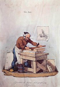 Alte Berufe: der Lithografiestein-Schleifer