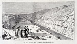 Eröffnung des Grabens des Süßwasserkanals des Suezkanals von Unknown artist