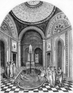 Orientalische Bäder in Buda, Ungarn: der Rosenraum von Unknown artist