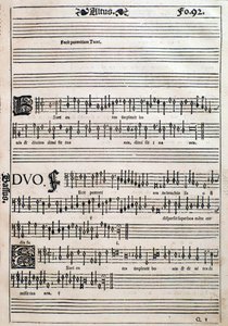 Seite aus Liber octo missarum (1541)