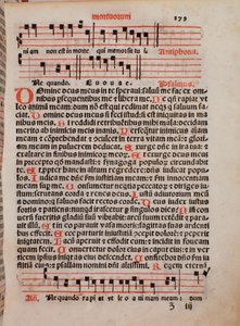 Seite aus dem liturgischen Buch „Liber Sacerdotalis“ von Castellini von Unknown artist