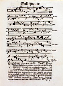 Seite zur Musiktheorie aus Margarita philosophica