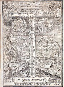 Seite aus dem Compendium Musicae von Adam Gumpelzhaimer