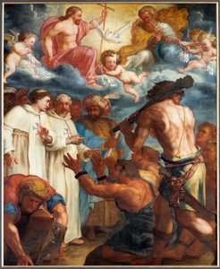 Gemälde "Die Heilige Dreifaltigkeit und die Erlösung der christlichen Sklaven durch die Trinitarier" von Unknown artist