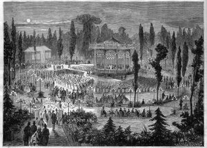 Paris VIII. Arrondissement - Avenue des Champs-Élysées - Konzerte im Jahr 1868