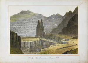 Penrhyn-Schieferbrüche, nahe Bangor, Nordwales