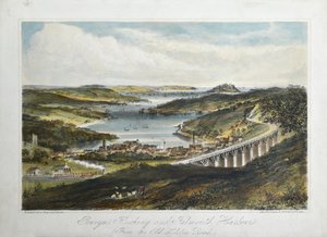 Penryn, Flushing und Falmouth Häfen (vom Old Helton Road), ca. 1860-80 von Unknown artist