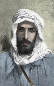 Pierre Paul François Camille Savorgnan de Brazza (1852-1905) französischer Entdecker in Afrika - Porträt von Pietro Paolo Savorgnan di Brazza oder Pierre Paul François Camille Savorgnan de Brazza auf Französisch (1852-1905) Generalgouverneur von Französisc