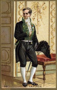 Pierre Simon de Laplace (1749 - 1827), französischer Mathematiker und Astronom. Chromolithografie des 19. Jahrhunderts.