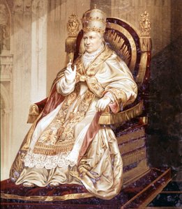 Pius IX. (1792 - 1878). Chromolithographie