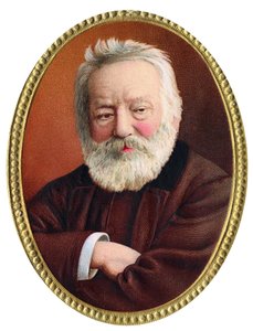 Porträt des französischen Schriftstellers Victor Hugo (1802-1885) - Chromolithographie aus dem späten 19. Jahrhundert