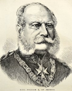 Porträt Wilhelm I. von Deutschland/Preußen (Gravur) von Unknown artist