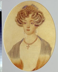 Porträt von Ekaterina Nikolajewna Gontcharova von Unknown artist