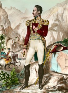Ganzkörperporträt von Simon Bolivar (1783-1830), General Südamerikas (19. Jahrhundert) von Unknown artist