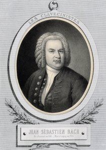 Porträt in Medaillon von Johann Sebastian Bach von Unknown artist