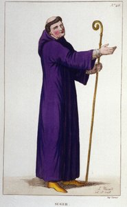 Porträt von Abt Suger (1081 - 1151) von Unknown artist