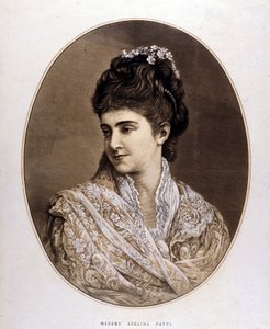 Porträt von Adelina Patti, italienische Sängerin