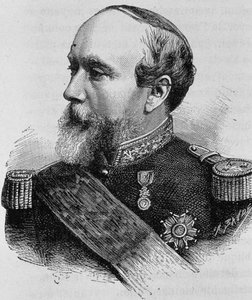 Porträt von Admiral Pothuau (1815-1882). Gravur aus dem späten 19. Jahrhundert in „Histoire de France“ von H. Martin. von Unknown artist