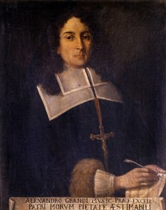 Porträt von Alessandro Grandi (1577-1630), italienischer Komponist von Unknown artist
