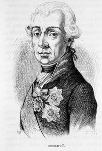 Porträt von Alexander Souwaroff (Souvaroff oder Souvarov oder Alexander Suvorov) (1729-1800), russischer Marschall (1729 - 1800)