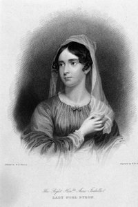 Porträt von Anne Isabelle Noel Byron (1792-1860), Ehefrau des Dichters George Gordon Byron (Gravur) von Unknown artist