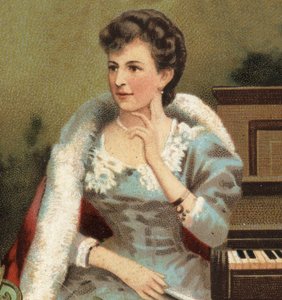 Porträt von Annette Essipoff [Anna Essipova], russische Pianistin [1851-1914] von Unknown artist