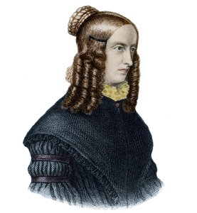 Porträt von Annette von Droste-Hülshoff (1797-1848) englische Schriftstellerin und Dichterin von Unknown artist