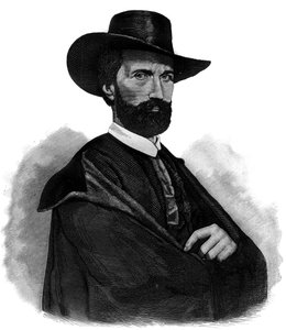 Porträt von Antoine Wiertz, belgischer Maler (1806-1865) - Gravur von Unknown artist