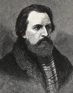 Porträt von Apollo Grigoryev (1822-1865) russischer Dichter und Kritiker - Apollo Grigoriev Dichter und Literaturkritiker und russischer Theatral