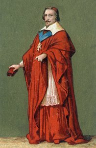 Porträt von Armand Jean Du Plessis, Kardinal de Richelieu (1585 - 1642) von Unknown artist