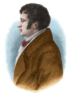 Porträt von August Wilhelm von Schlegel (1767-1845), deutscher Philosoph, Kritiker, Orientalist und Theoretiker der romantischen Bewegung.