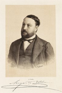 Porträt von Augusto ULLOA (1823-1879), spanischer Politiker. Gravur Madrid, Nationalbibliothek.