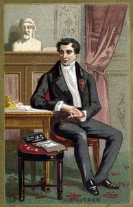 Porträt von Baron Guillaume Dupuytren (1777 - 1835), französischer Chirurg. Chromolithographie des späten 19. Jahrhunderts.