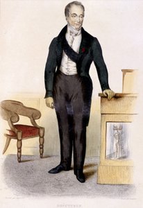 Porträt von Baron Guillaume Dupuytren (1777 - 1835), französischer Chirurg. Gravur von 1844.