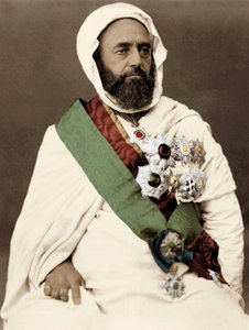 Porträt von Ben Mahi Ed Din Abd El Kader (1808-1883), Emir von Algerien von Unknown artist