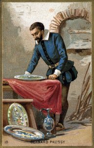 Porträt von Bernard Palissy (1510 - 1589). Chromolithographie des späten 19. Jahrhunderts. von Unknown artist