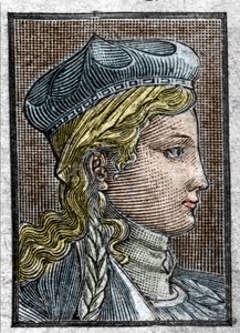Porträt von Brunehaut oder Brunehilde (ca. 534-613), Ehefrau von Sigebert I. von Unknown artist