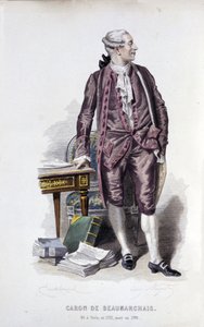 Porträt von Caron de Beaumarchais (1732 - 1799)