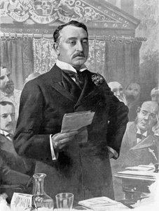 Porträt von Cecil John Rhodes, britischer Geschäftsmann und Kolonialverwalter von Unknown artist
