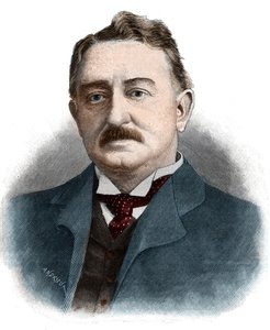 Porträt von Cecil John Rhodes (1853-1902), britischer Geschäftsmann und Kolonialverwalter. von Unknown artist