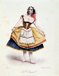 Porträt von Celestine Emarot in Guillaume Tell, Ballett von Gioacchino Rossini, ca. 1858 von Unknown artist